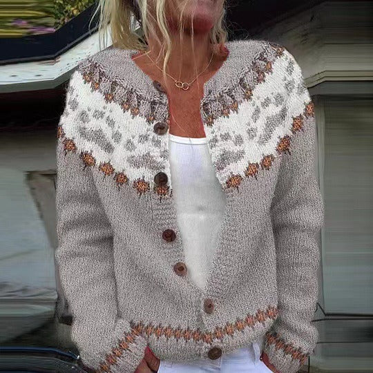 Cardigan Vintage in Maglia Emery