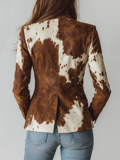 Blazer Eco-Friendly Fantasia Mucca Vintage