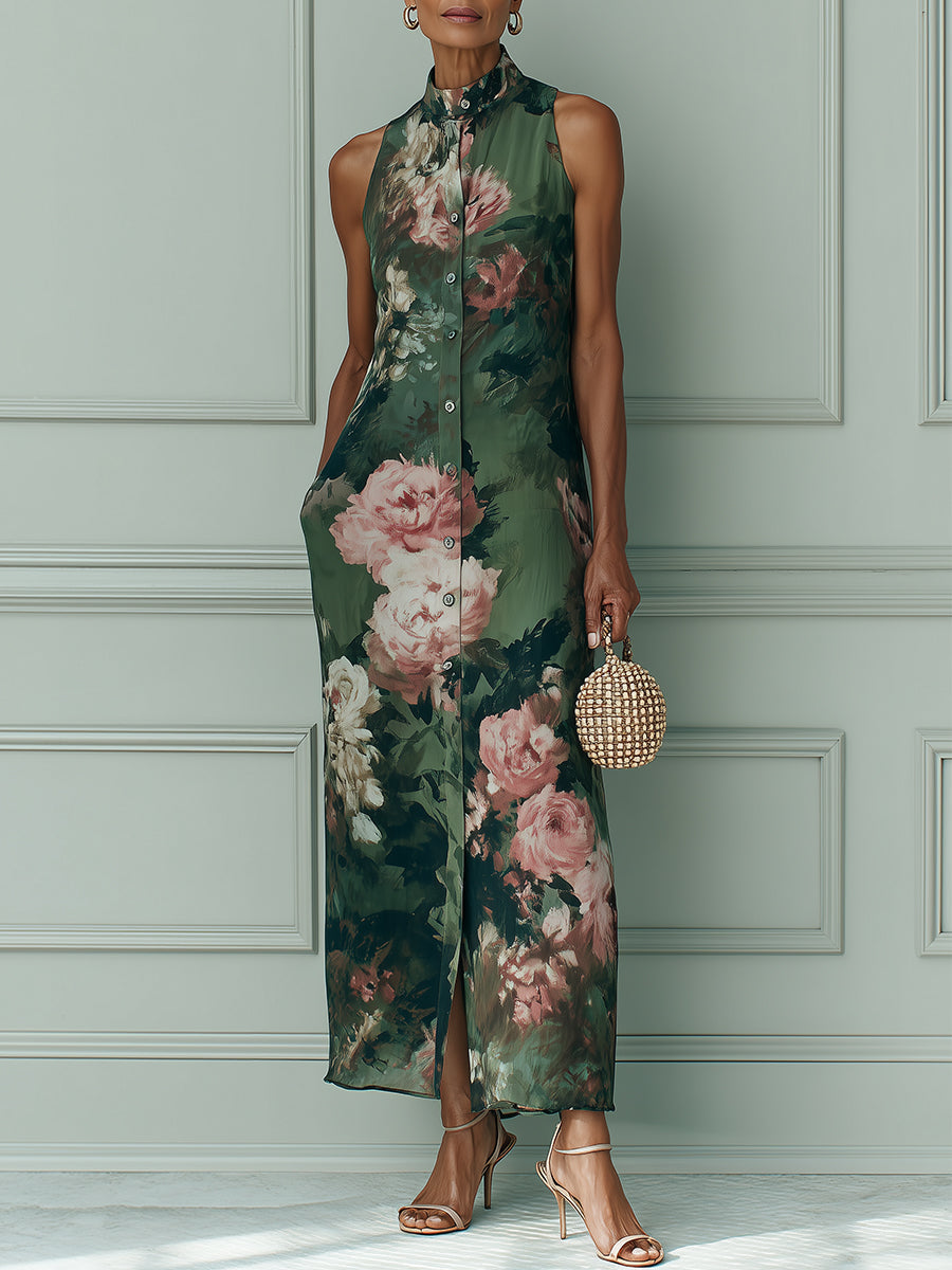 Abito Maxi Floreale Vintage