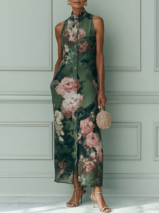 Abito Maxi Floreale Vintage