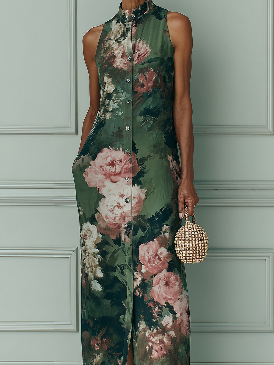 Abito Maxi Floreale Vintage
