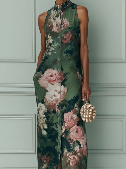 Abito Maxi Floreale Vintage