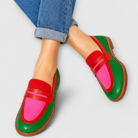 Noemi | Mocassini casual a contrasto