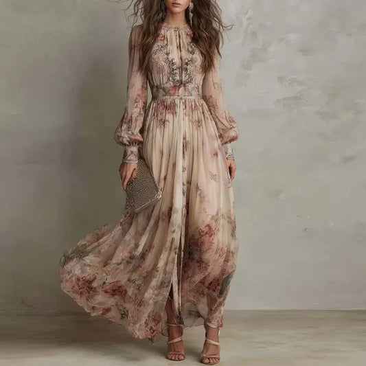 Amelie | Abito Lungo Floreale Vintage
