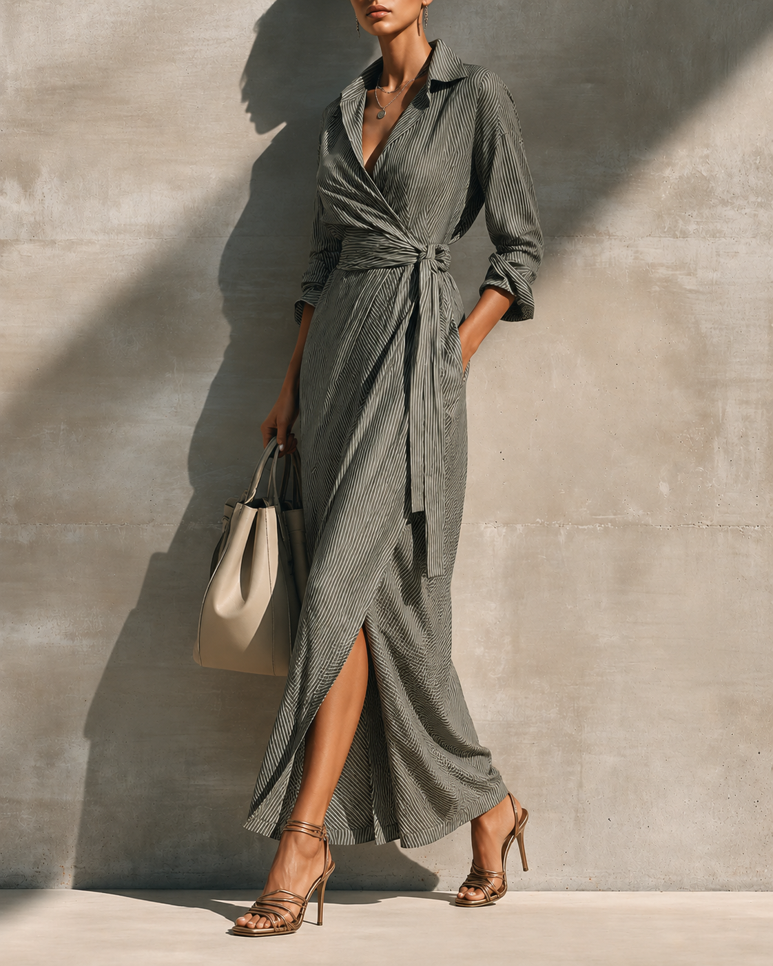 Blessie | Abito Maxi a Righe