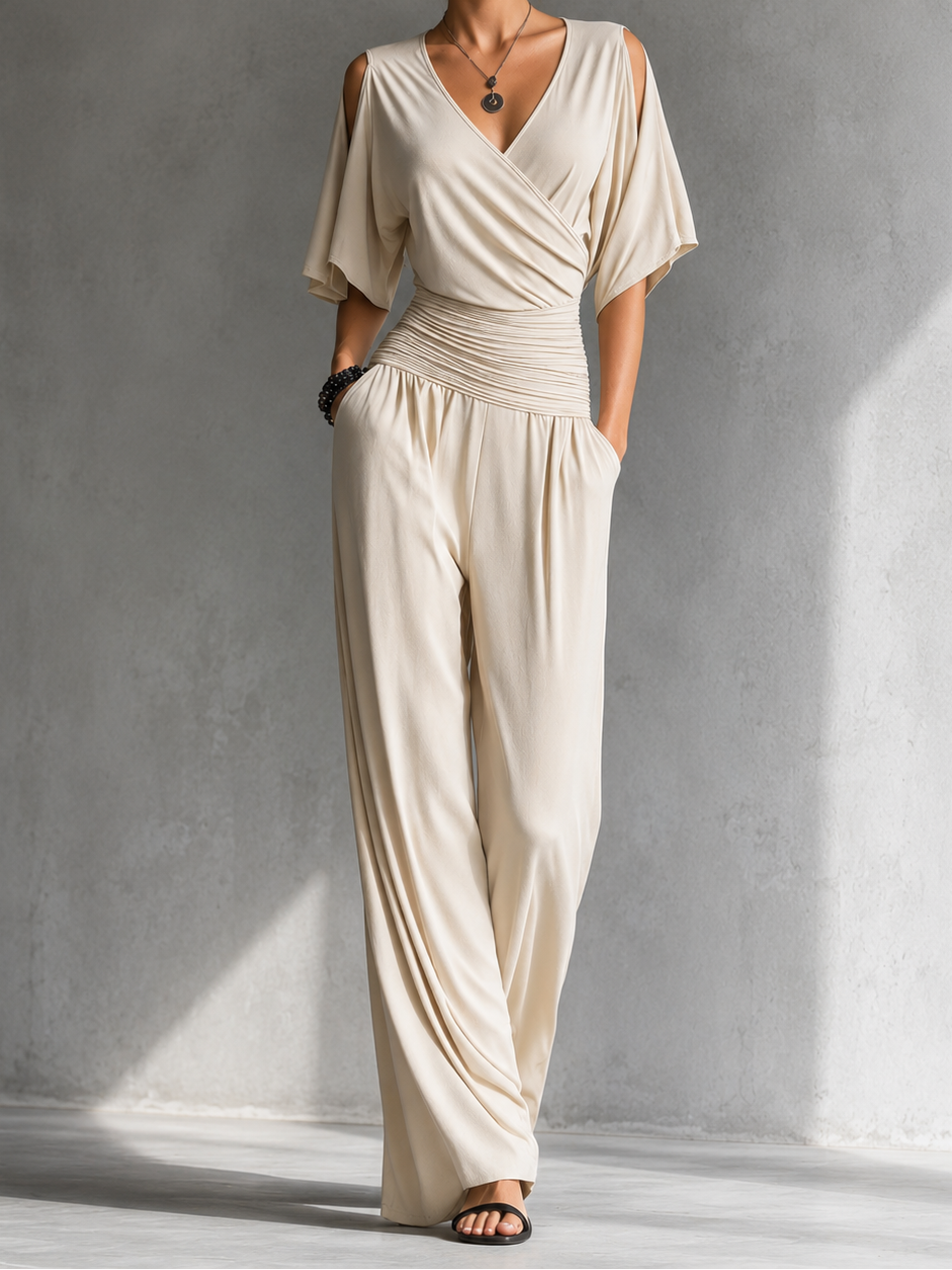 Mia - Tuta elegante beige