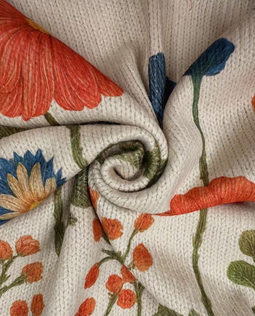 Wrenna - Cardigan con Zip Prato Fiorito
