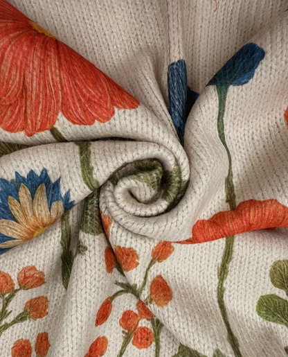 Wrenna - Cardigan con Zip Prato Fiorito