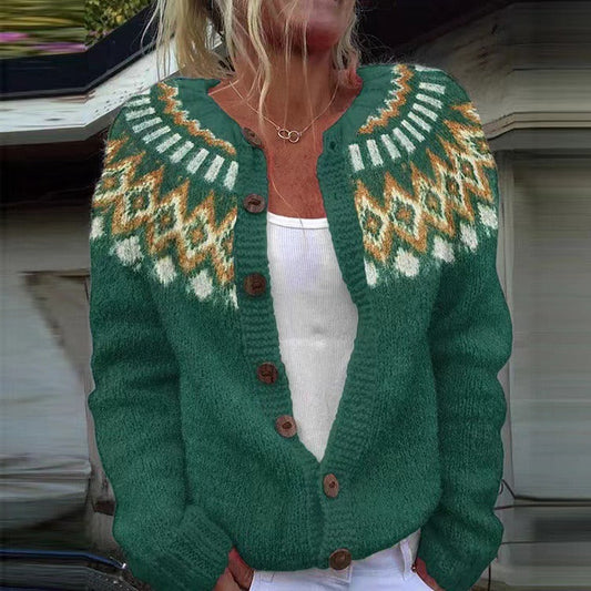 Cardigan Vintage in Maglia Natalia