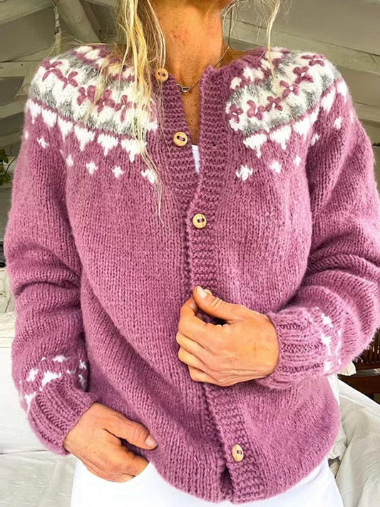 Cardigan Vintage in Maglia Maya