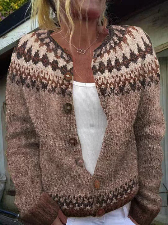 Cardigan Vintage in Maglia Ariana