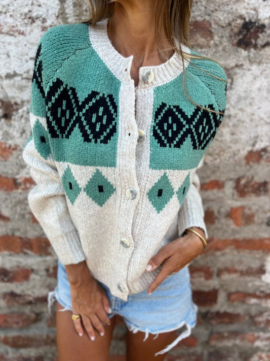 Cardigan Vintage in Maglia Allison