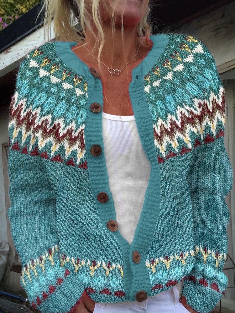 Cardigan Vintage in Maglia Serenity