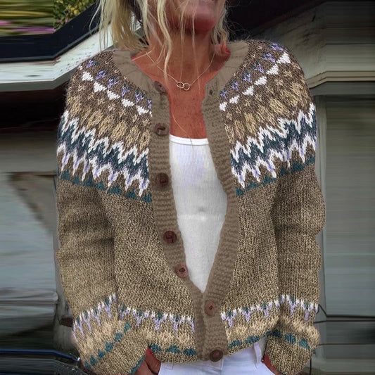 Cardigan Vintage in Maglia Cora