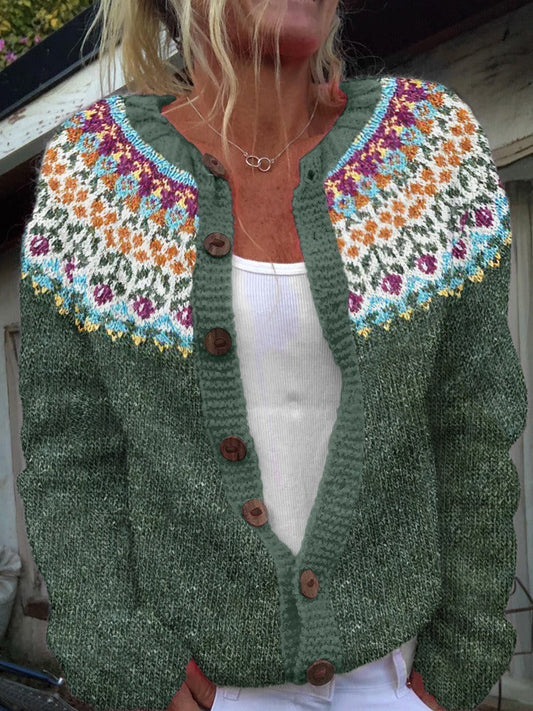 Cardigan Vintage in Maglia Alice