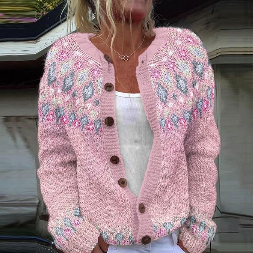Cardigan Vintage in Maglia Hazel