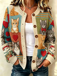 Lucia Cardigan a Maglia Ispirato alla Natura